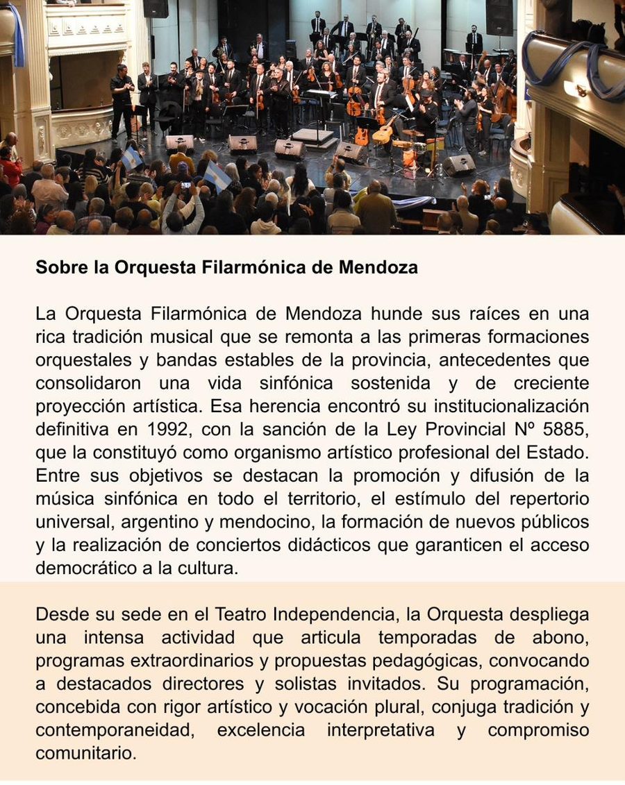 Velada Patriótica gala poster with Nicolas Rauss, conductor, and Pablo Salcedo, soloist
